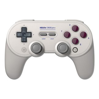 8Bitdo SN30PRO + contreleur de jeu de manette de jeu de vibration bluetooth pour Windows Android pour iOS pour Nintendo Switch Respberry Pi - Gris