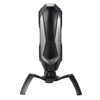 Microphone e condensateur de jeu T1 RGB Light Plug and Play Type-C Microphone e motif cardioede