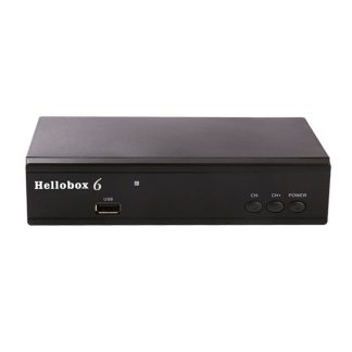 Hellobox 6 DVB-S2 S2X T2MI decodeur HEVC H.265 1080P complet HD recepteur de television par Satellite PowrVu Biss Support IPTV - Prise UE