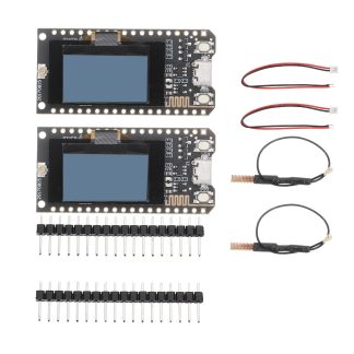 2 pieces LILYGO TTGO LORA SX1278 ESP32 0.96 Module d'affichage OLED 16 Mt octets 128 Mt bits) 433Mhz - Conseil seulement