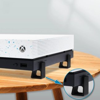 Data Frog 4 pieces Version horizontale support de surelevation pour Xbox One / S / X support de refroidissement de Console de jeu pour Xbox One accessoires de jeu - Blanc