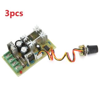 3pcs DC 10-60V 20A 1200W Module de contrele de vitesse du moteur PWM