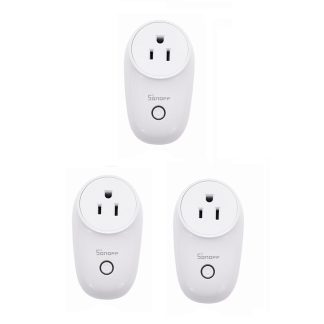 3 pieces SONOFF S26 10A AC90V-250V prise WIFI intelligente US prises de courant sans fil prise de courant intelligente interrupteur e domicile fonctionne avec Alexa Google Assistant IFTTT
