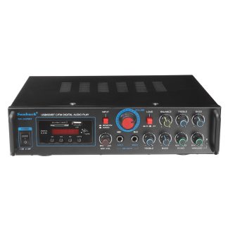 Sunbuck TAV-368WBT bluetooth 5.0 stereo Audio amplificateur HiFi amplificateur de karaoke Bluetooth avec microphone sans fil - Prise UE