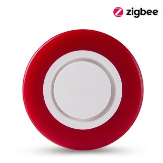 Smart ZB 3.0 95DB Strobe Flash Alarme sonore et lumineuse Red Light Flash Alarme de securite interieure e domicile - Prise UE