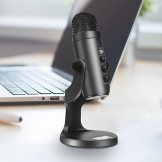 Bakeey MU900 Microphone e condensateur USB Gaming Streaming Podcasting Microphone d'enregistrement pour ordinateur USB PC - Noir