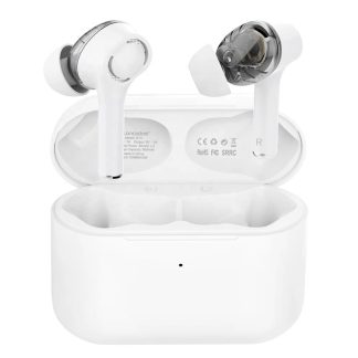Langsdom GT4 Mini TWS casque bluetooth 5.0 HIFI son double pilote dynamique ecouteurs etanches - Blanc