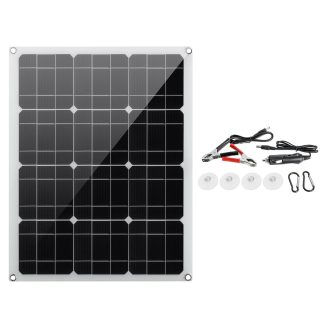 Panneau solaire flexible monocristallin de 40W 540 * 420mm pour le travail exterieur