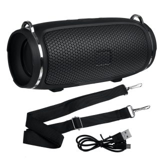 J009 + Haut-parleur sans fil portable Bluetooth 5.0 Haut-parleur exterieur HiFi Support TF Carte FM Radio Subwoofer - Vert