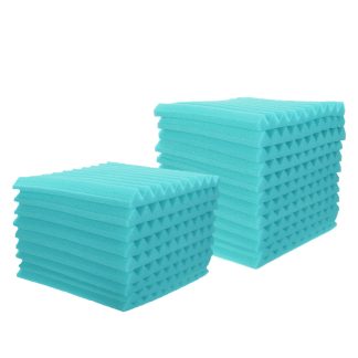 Paquet de 12 panneaux muraux acoustiques en mousse insonorisant les traitements de studio de son - Violet