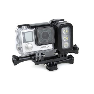 Lampe de tache de remplissage etanche LED Flash pour appareil photo reflex numerique Gopro Hero 4 Session SJCAM Yi