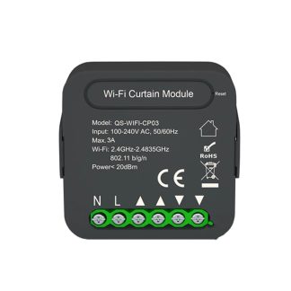 AC100 ~ 240V 3A Tuya WiFi commutateur de rideau intelligent QS-WIFI-CP03 telecommande pour volets roulants electriques vivre la vie intelligente