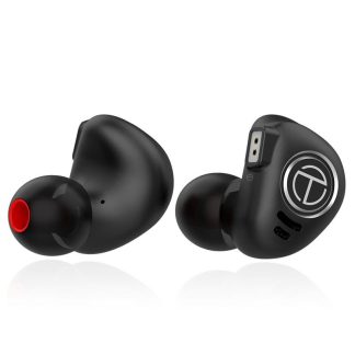 TRN V90 ecouteurs intra-auriculaires HiFi 4BA + 1DD Induit equilibre Induit dynamique Pilote Bass Driver - Sans-microphone Noir