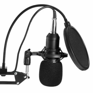 Couvercle d'eruption de microphone e condensateur double couche, filet coupe-vent pour studio de chanteur hete