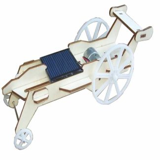 Kit DIY non assemble de voiture de Rover lunaire solaire en bois de jouet avec le panneau et le moteur solaires