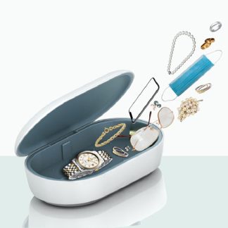 Bakeey AV-900 3 en 1 multifonction 10 W sans fil charge UVC desinfection e l'ozone sterilisateur aromatherapie masques faciaux montre telephone boete de sterilisation - Blanc