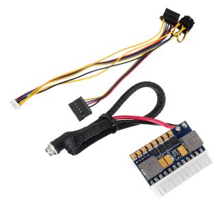 DC-ATX 250W 24PIN Tout-en-un NAS Mini ITX Module d'alimentation en ligne 12V Haute puissance Pico Box 1SATA 12V97%