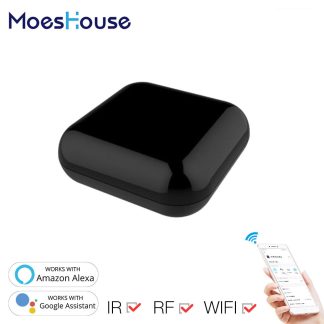 MoesHouse RF IR WiFi telecommande universelle RF appareils Tuya Smart Life App contrele vocal via Alexa Google Home
