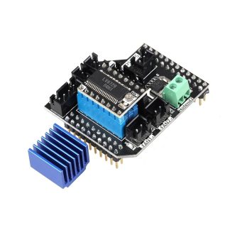 Lerdgee Module extrudeur double Module 2 en 1 sortie / 2 entrees 2 avec pilote de moteur pas e pas LV8729 pour carte imprimante LERDGE-S 3D