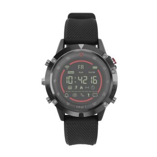 XANES IT152 IP67 montre intelligente de sport etanche podometre moniteur de sommeil Bracelet de Fitness Mi Bande - Noir rouge
