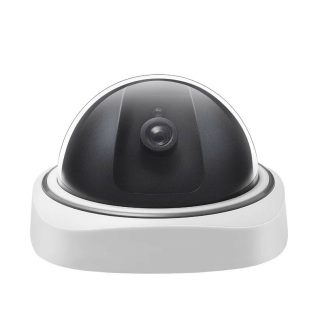 Camera de securite factice intelligente Bakeey CCTV de surveillance virtuelle etanche interieure et exterieure avec lumiere clignotante rouge LED