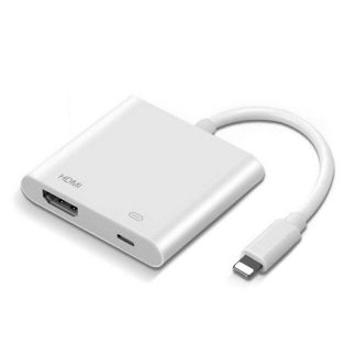 Adaptateur AV numerique Lightnning vers HDMI ceble de donnees OTG de transfert video de synchronisation pour iPad pour iPhone 5/6/7/8 / X / XS