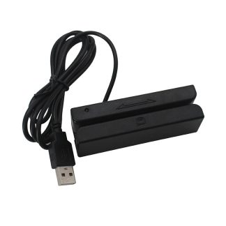 Lecteur de carte e bande magnetique USB MSR580 3 pistes Mini lecteur de point de vente Swiper Mag Hi-Co