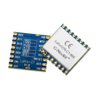 2 pieces LoRa1276 100mW SX1276 puce 868MHz 915MHz RF sans fil LoRa Module emetteur-recepteur sans fil Module - 433 mhz