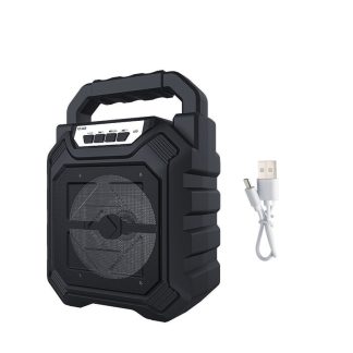 Mini Portable 5W Bluetooth sans fil Colorful LED Support de haut-parleur AUX USB TF Card - Sans-microphone Bleu