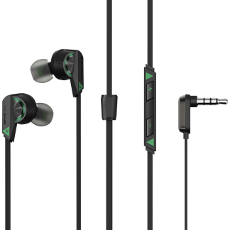 Nouveau jeu de requin noir ecouteur 2 basses profondes 3,5 mm filaire ecouteurs intra-auriculaires conception de coude ecouteurs de sport pour Smartphone PC ordinateur portable - Noir