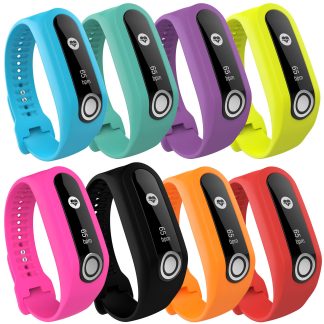 Bakeey Colorful Montre intelligente en silicone avec bracelet Bande pour montre intelligente Tomtom Touch - Rose rouge