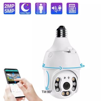 Bakeey 2MP Tuya E27 lampe ampoule camera IP 1080P WiFi suivi automatique sans fil bebe moniteur Vision nocturne vitesse PTZ Dome Surveillance video