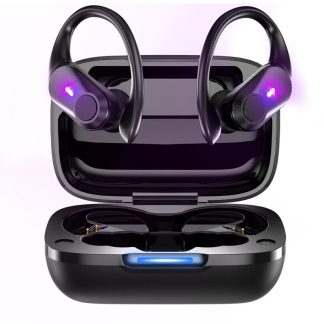 Bakeey T59 bluetooth 5.1 casque HiFi stereo sport reduction du bruit ecouteurs casques de jeu avec microphone - Noir