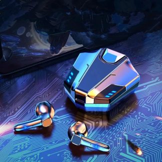 MC BH113 Gaming Bluetooth Headset Ultra Low Latency Bluetooth 5.0 Deep Bass Game/Music Mode Clignotant ecouteurs sans fil ecouteurs - Noir