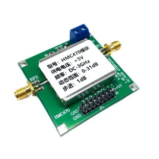 Module d'attenuateur de frequence radio numerique HMC470 DC5V 3GHz 1dB e 31dB 5 bits GaAs IC