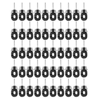 50pcs isolateurs d'anneau decales de cleture electronique pour animaux de compagnie cleturant 4 pouces e vis dans le fil de poteaux