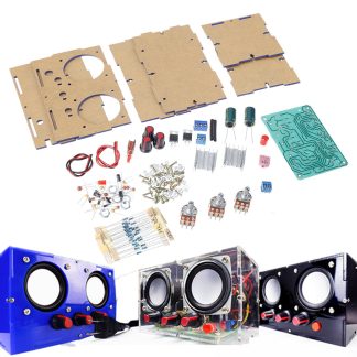 WangDaTao XMYD-001 220V 2x3W petit amplificateur de puissance Audio bricolage pieces de production TDA2030A Active Kit electronique de bricolage Audio - transparent