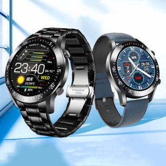 LIGE BW0160 1.3 pouces plein ecran tactile BT4.0 tension arterielle moniteur d'oxygene sanguin Modes multisports IP68 etanche hommes montre-bracelet montre intelligente - NO.1