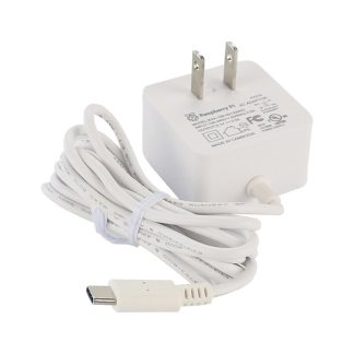 Adaptateur Catda Type-C 5V/3A Alimentation EU / US / UK Plug Officiel Type-C Alimentation pour Raspberry pi 4B - Prise americaine