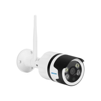 ESCAM QD109 HD 720P WIFI Camera IP Double Lumiere Vision Nocturne Detection de Capteur de Mouvement Onvif Voix Bidirectionnelle IP66 Camera de Securite etanche - Prise UE