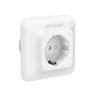 BlitzWolfe BW-SHP8 3680W 16A WiFi Prise murale intelligente Prise de courant murale sans fil Surveillance de l'energie Aucun hub requis Application Telecommande Commande vocale Fonctionne avec Amazon Alexa et Google Assistant
