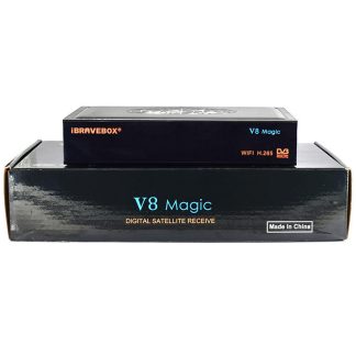 iBRAVEBOX V8 DVB-S magique / S2 WIFI Prise de signal satellite recepteur recepteur USB WIFI - au