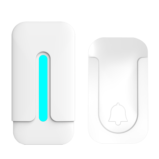 Bakeey ML-A2 433 MHz pressant sans fil sonnette auto-alimentee longue distance etanche teleavertisseur pour maison intelligente - Prise americaine